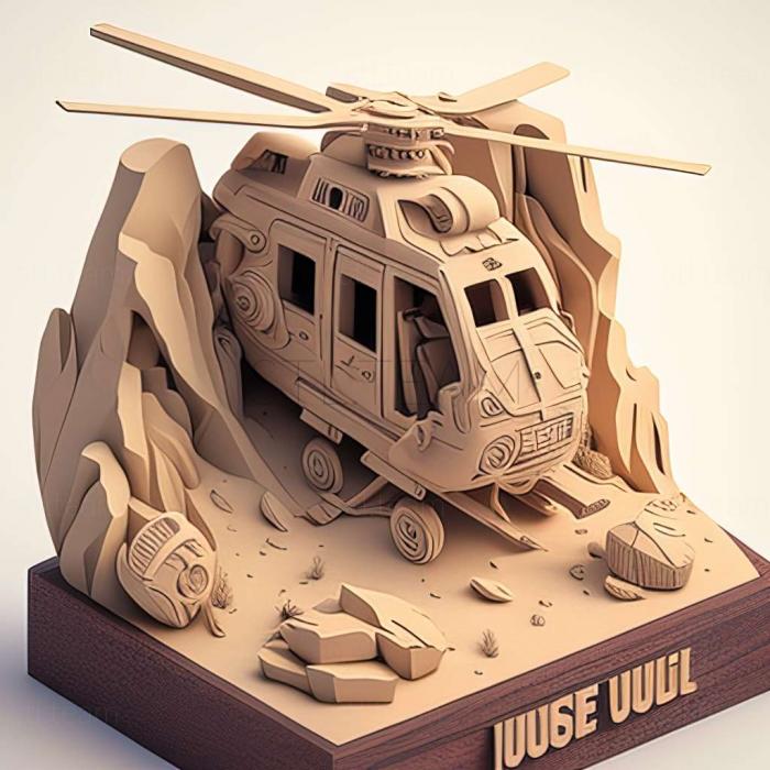 3D model Dustoff Heli Rescue game (STL)